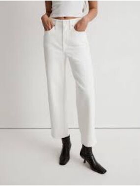 Madewell white Straight-Leg Jeans